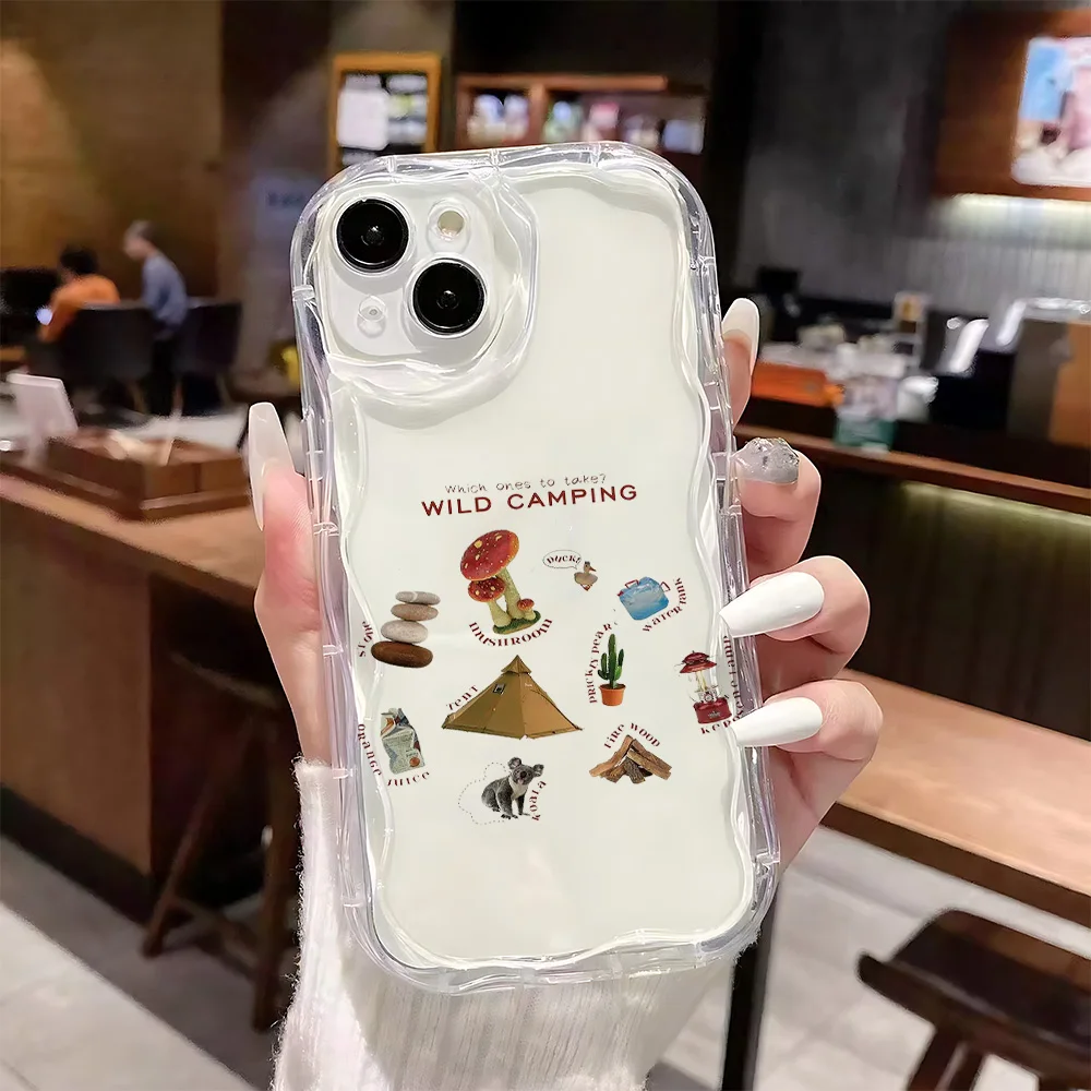 البرية التخييم للصدمات جراب هاتف آيفون 17 16 15 14 13 12 11 برو Xs ماكس الهواء 16e 7 8 6 6s زائد XR SE 2020 2022 غطاء #4