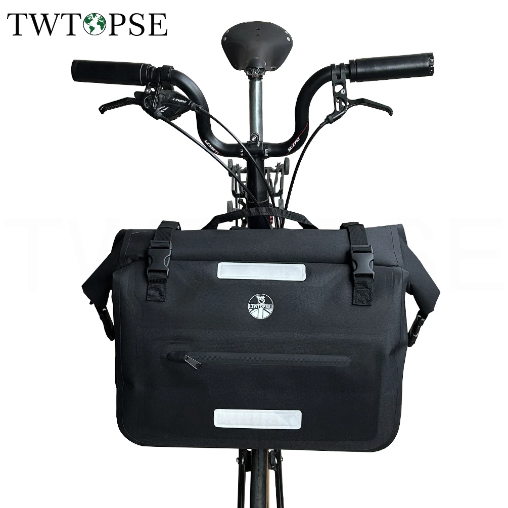 TWTOPSE Waterproof Bike Bicycle Backpack Bag For Brompton Folding Bike Borough Roll Top 15-24L Large Laptop Tool Bottle TPU Bags