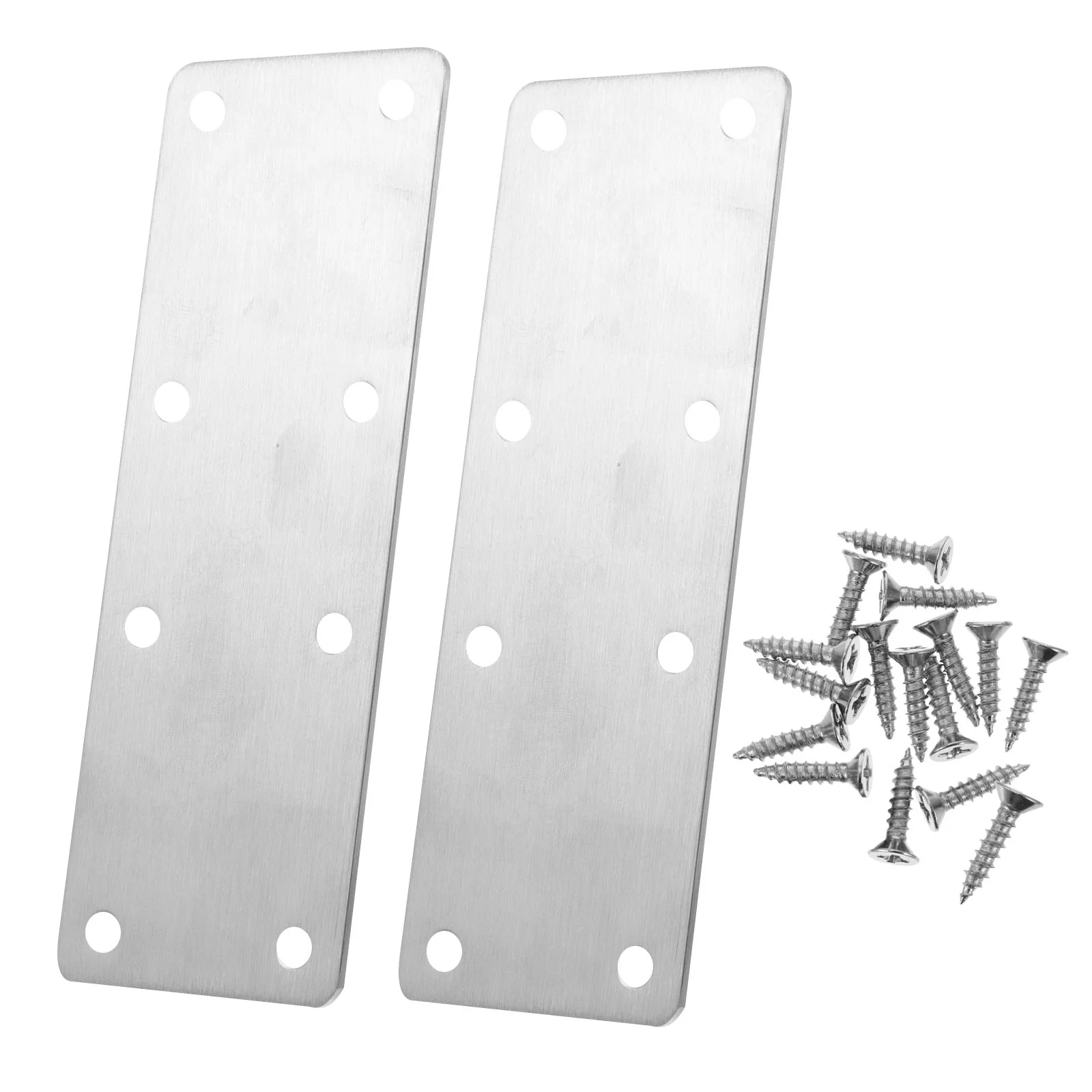 Fixing Bracket Connector Stainless Steel Corner Code Mending Joining Plate Square Silver