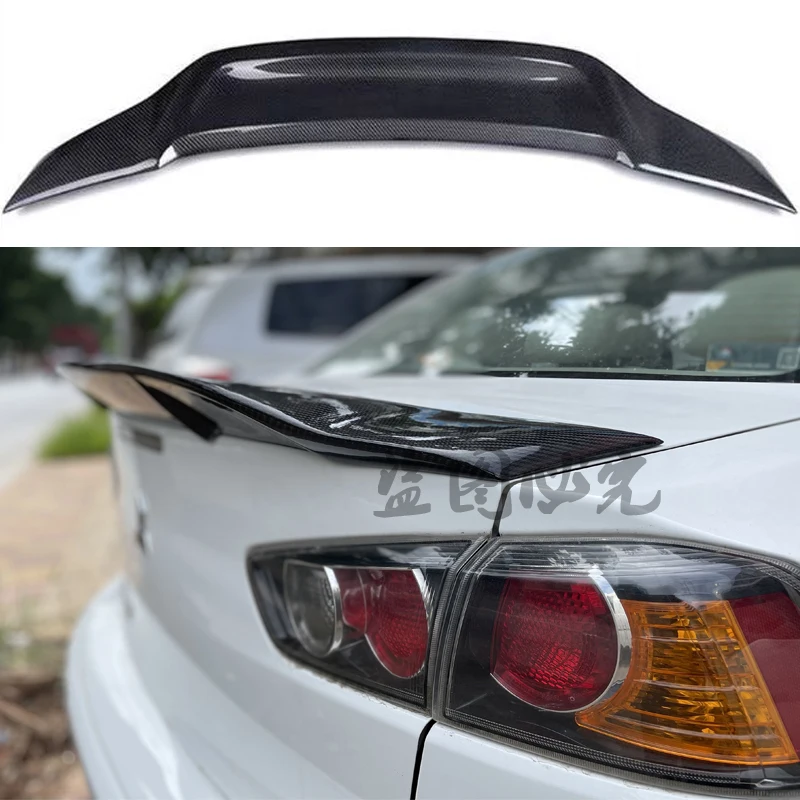 For Mitsubishi Lancer EX Evo 2010-2016 High Quality ABS Rear Roof Spoiler Wing Trunk Lip Boot Cover Car Styling