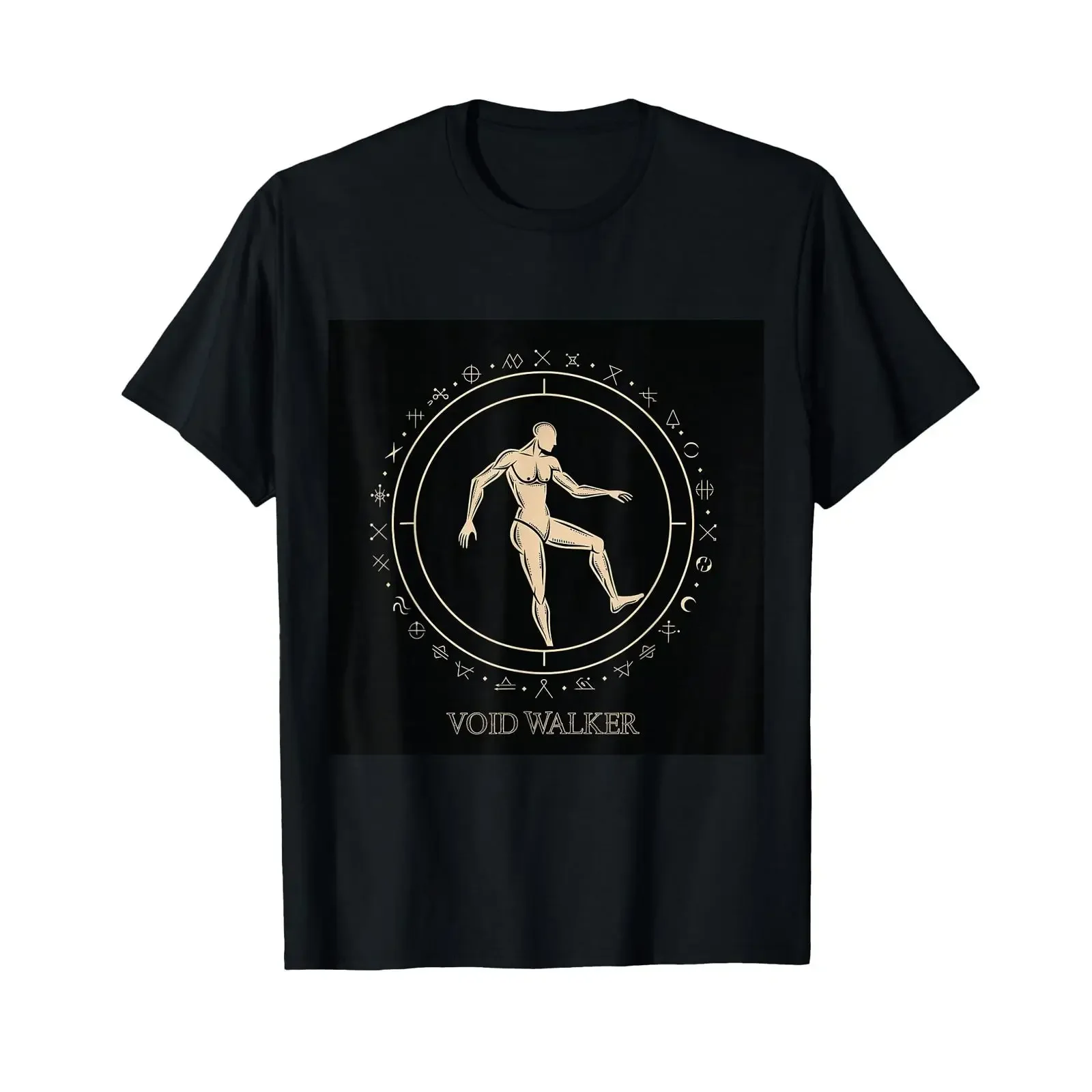 Occult Void Walker Sacred Geometry Mystic T Shirt vintage Washed streetwear Versatile Comfortable Casual Top For Everyday Wear