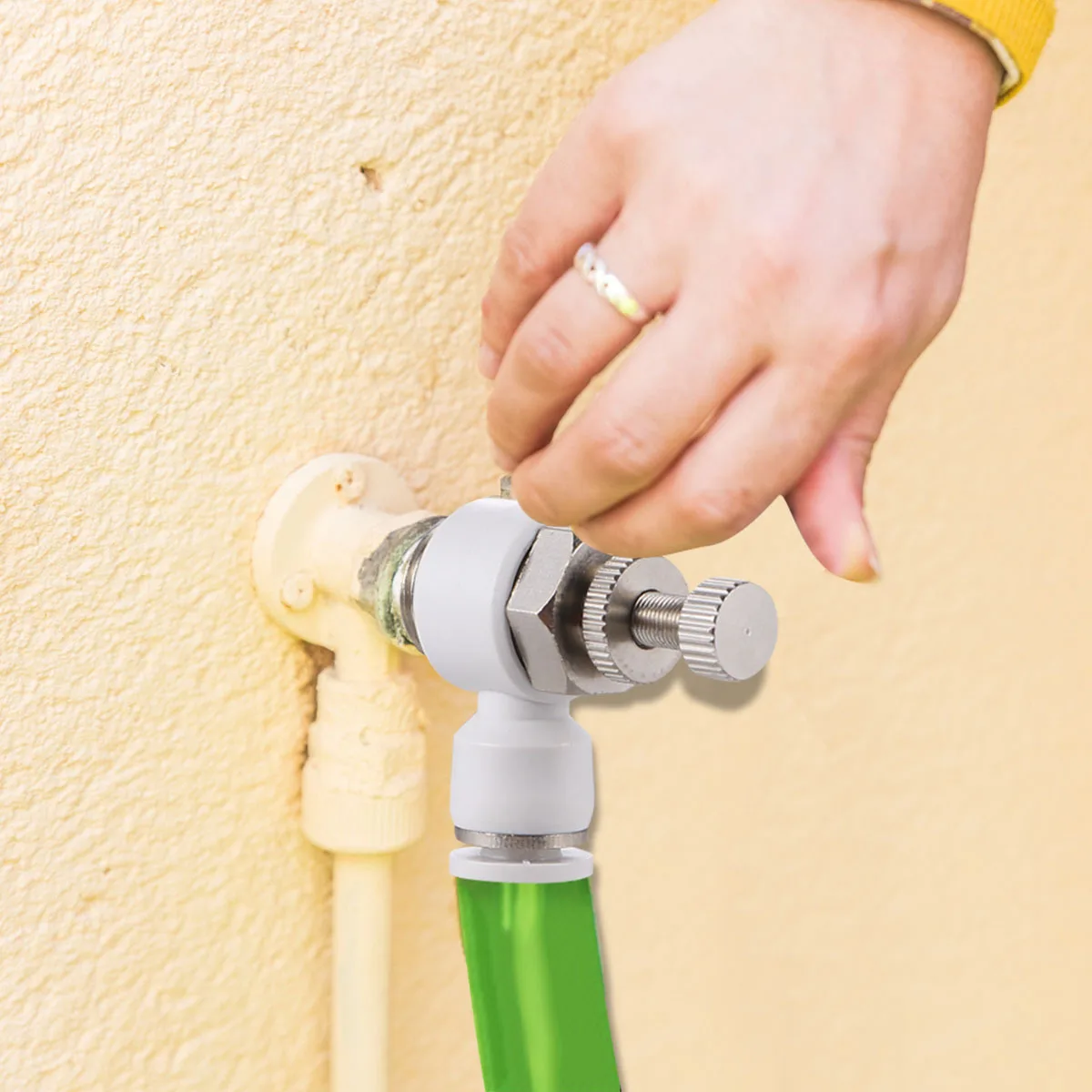 

4 pcs 1/4 Inch To 6Mm Air Flow Control Valve Manual Throttle For Pneumatic Equipment Pressure Adjustment Pneumatic Fitting