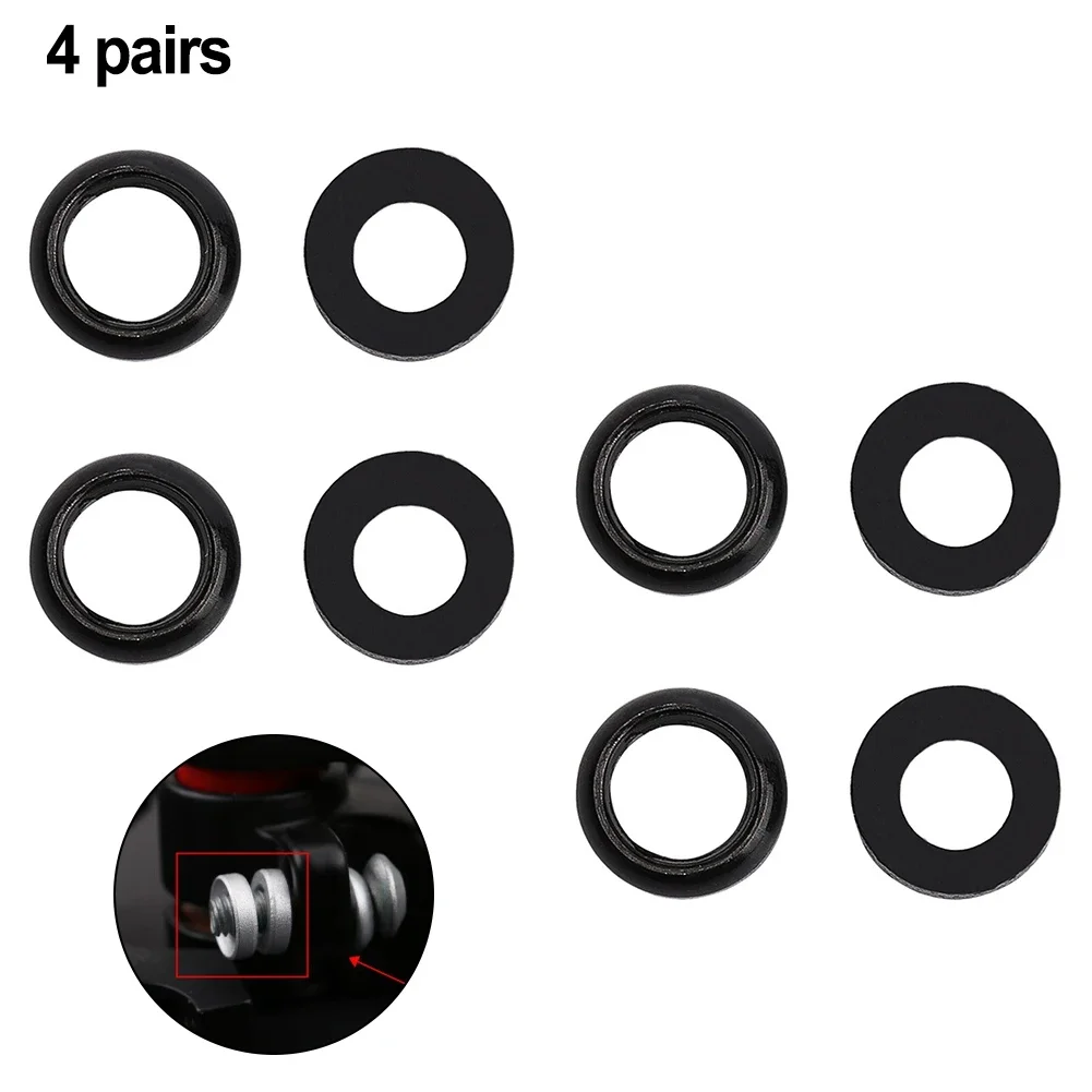 8 PCS M6 Concave Washer Bolle Washer Aluminum Bicycle Disc Brake Claw Bump Gasket Bicycle Parts Accessory