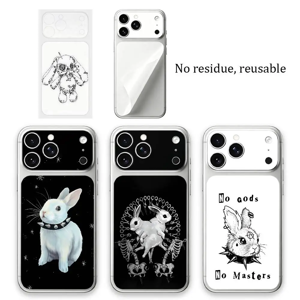 

Creepy Goth Bunny Full-coverage back film for iPhone 17 Pro Max, scratch-resistant protective film