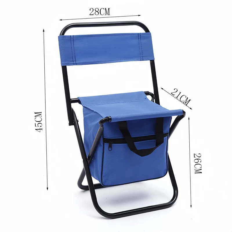 Silla plegable portátil con caja para acampar, taburete desmontable ultraligero para playa, pesca, senderismo al aire libre, Picnic, viajes, 1 unidad