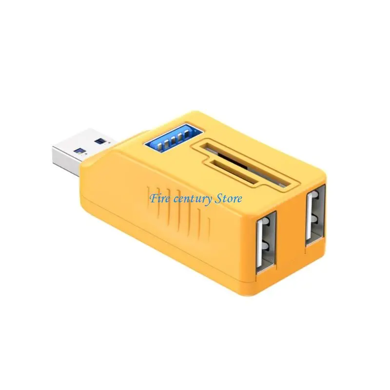 J6PA 5 Port USB3.0/USB2.0+Typ C Adapter Card Reader Direct Plug Multi -Port -Konverter Portable Data Fast Read Erweiterung