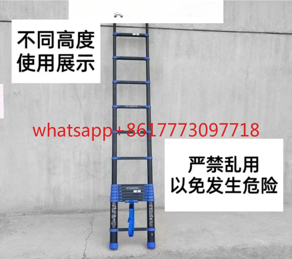 5.8m 6.2 Metri Scale Industriali In Alluminio Scala Diritta Portatile Per Uso Domestico Pieghevole Estensione Scale Telescopiche Scaletta