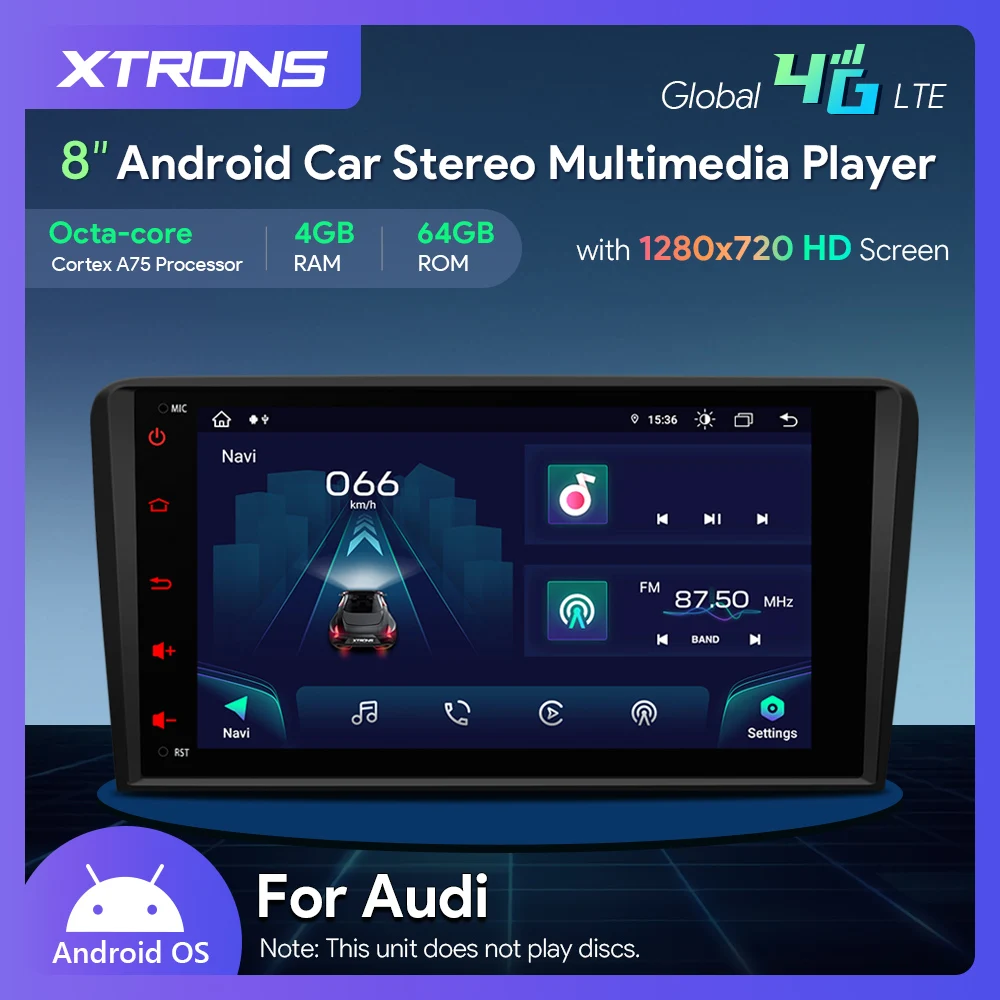 XTRONS 8' Android 14 Octa Core Car Radio Player Stereo per Audi A3 8P 2003–2012: Recensione Pratica e Soluzioni per il Tuo Veicolo
