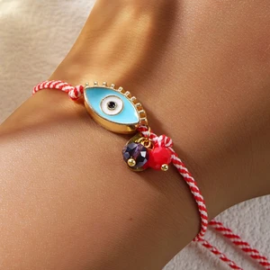 Go2boho-Evil Eyes Crystal Crystal Current Bracelet for Women, Delicate New Year Gifts, Greek gear Jewelry, Jewelry Martis, 2022 8 Main Sales Greek eye necklace - №6
