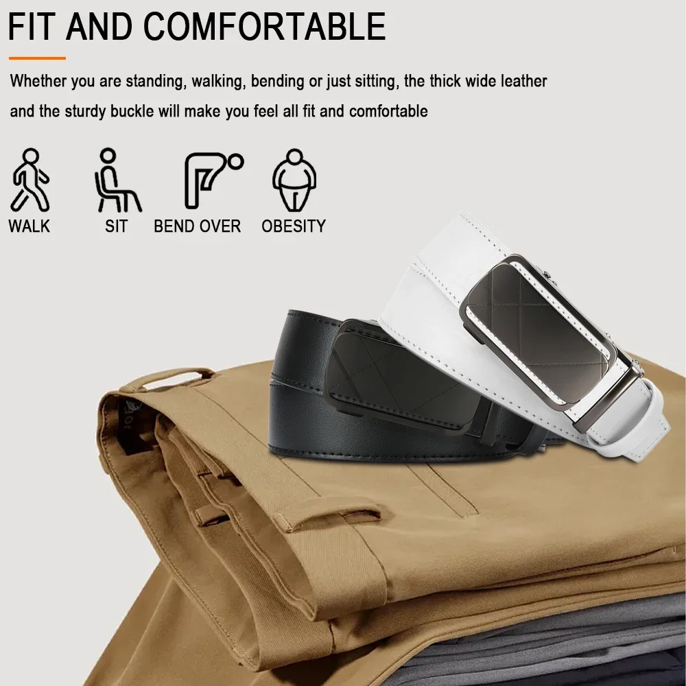 Men Belts Genuine Leather High Quality Belts for Man Strap Bussines Fashion Designer Belt Luxury Casual Brand Waistband