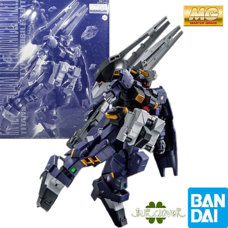 반다이 오리지널 MG 고급 헤이즐 RX-121-1 건담 TR-1 1/100 애니메이션 액션 피규어 조립 모델 장난감 어린이를위한 선물 건담