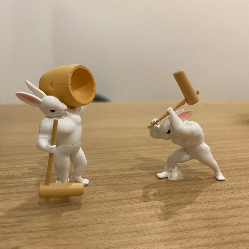 كعكة الأرز المهروسة من كواليا مع أرنب اليشم العضلي صندوق أعمى على شكل بيضة ملتوية أرنب ومهرجان منتصف الخريف صنع كعك ماشو مون كيك #2