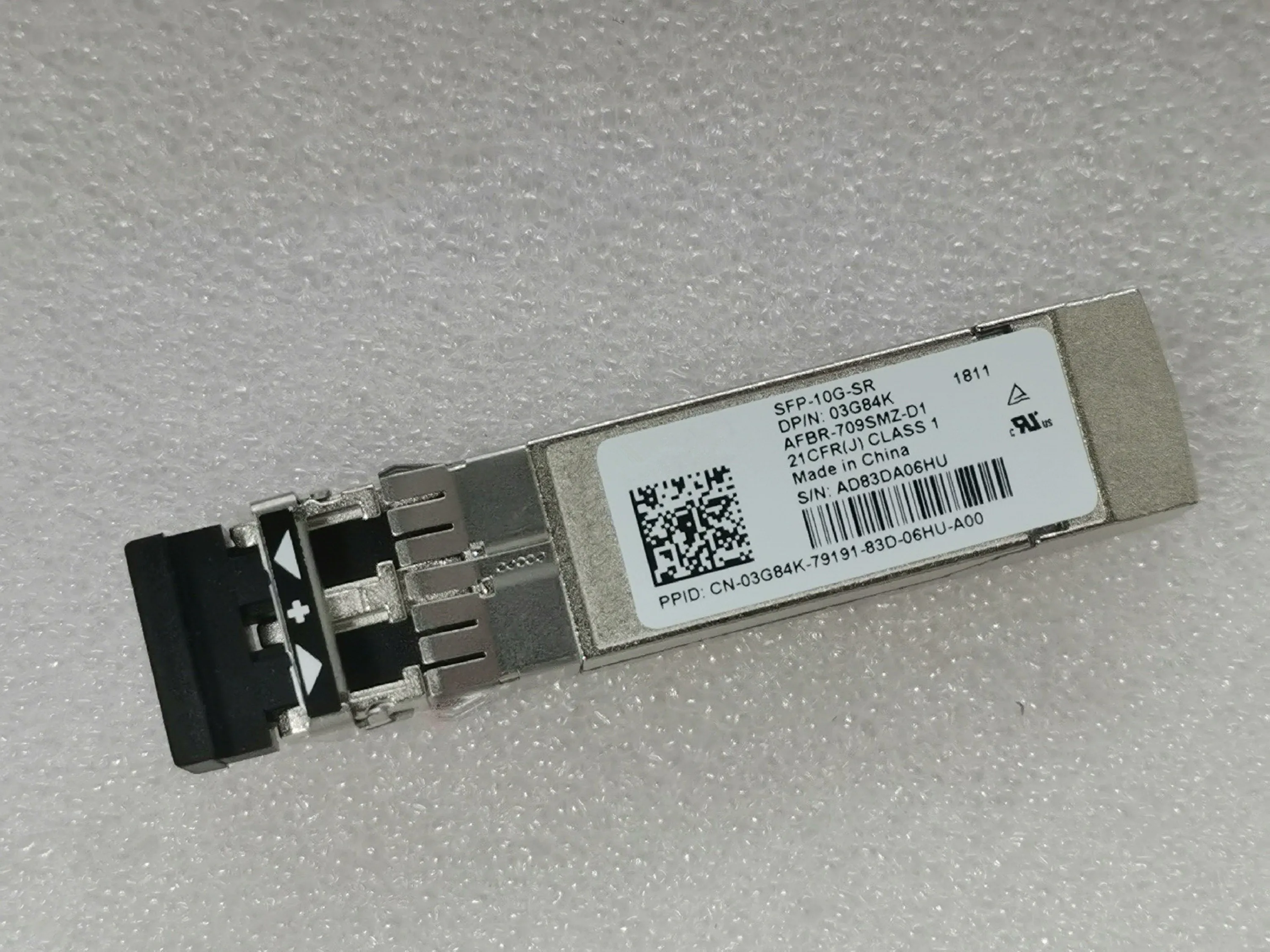 

New 10G Module SFP/SFP-10G-SR AFBR-709SMZ-D1 03G84K 10Gbase-SR/850nm 300m 10g sfpTransceiver/10g network adapter general switch