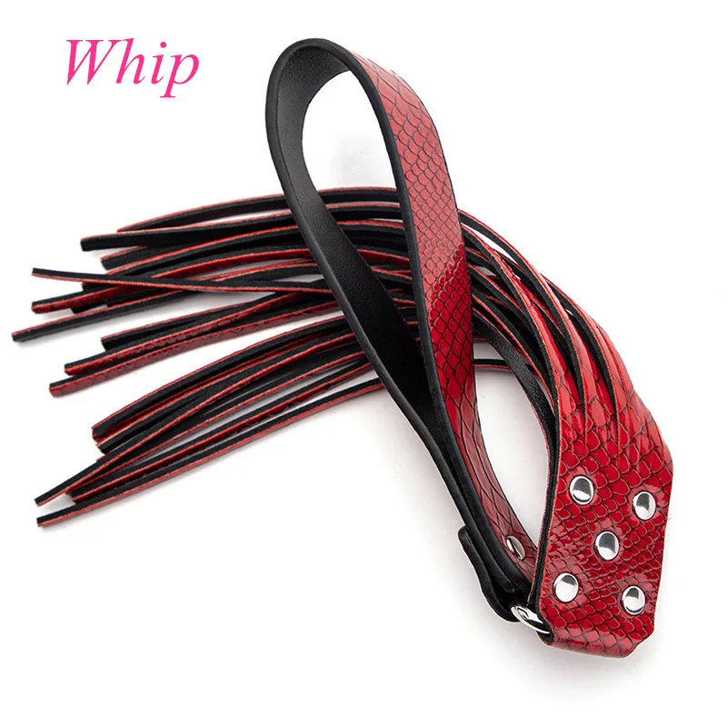 الكبار SM منتجات جنسية أطقم عبودية القيود BDSM طوق الجنس سوط أصفاد الكمامة الجنس لعب للأزواج ألعاب الكبار #6