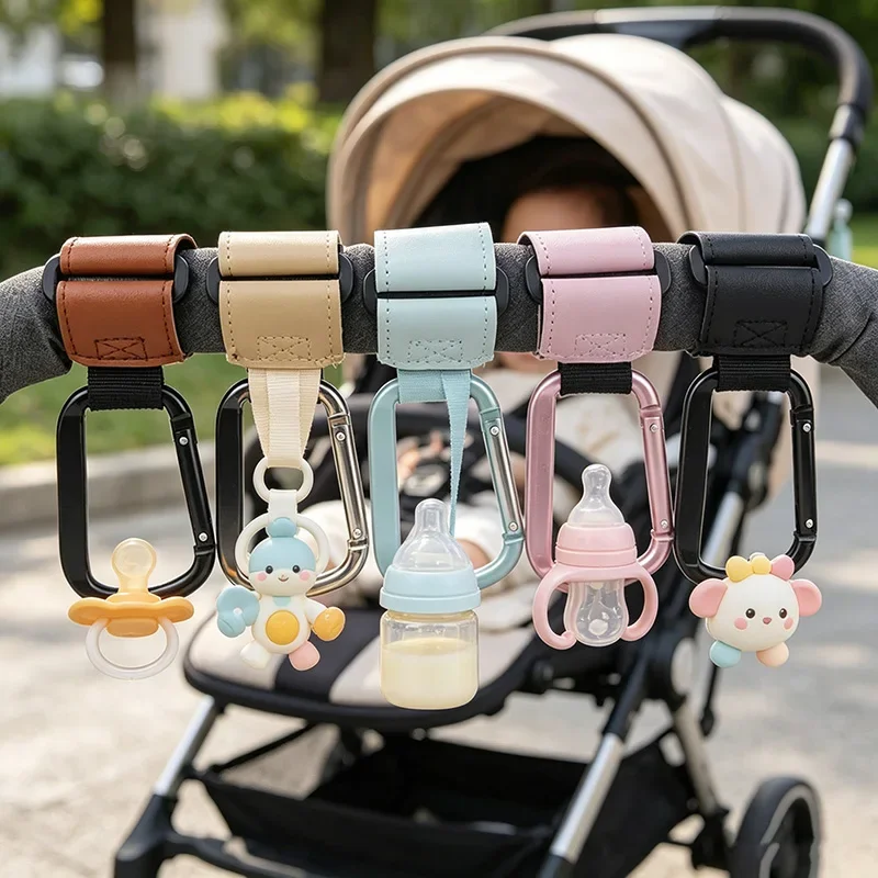 1/2pcs Multifunction Baby Stroller Hooks Upgrade Carabiner Pram Hook Cart Organizer Pram Hanger Stroller Accessories WNGG02