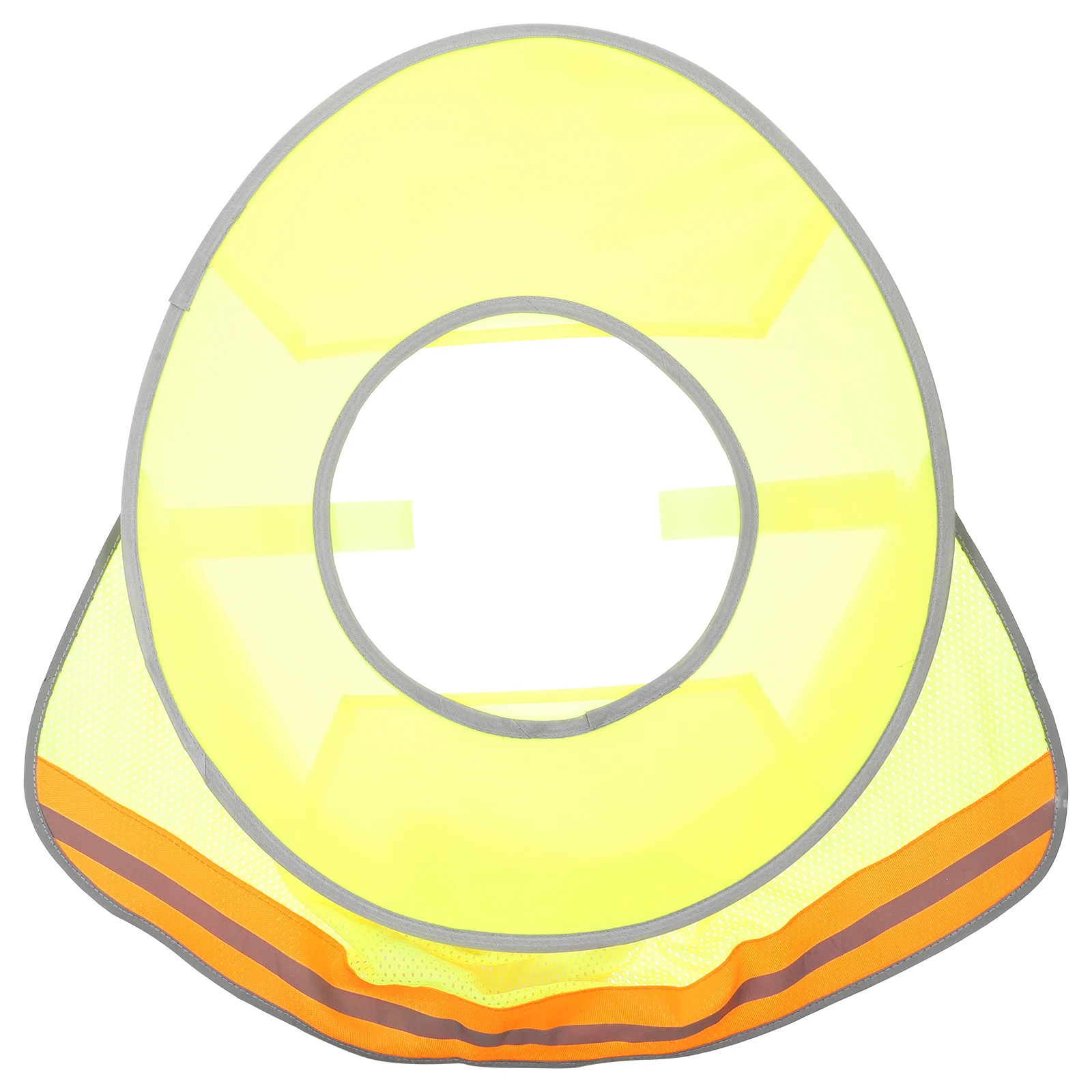 

Full Brim Shield High Visibility Mesh Sunshade Cloth Large Diameter Safety Hat Accessories