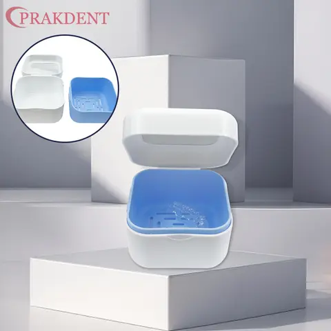 청소 치아 케이스 틀니 목욕 상자 입 가드 주최자 거울 구강 위생 용기 치과 교정 치과 리테이너 케이스