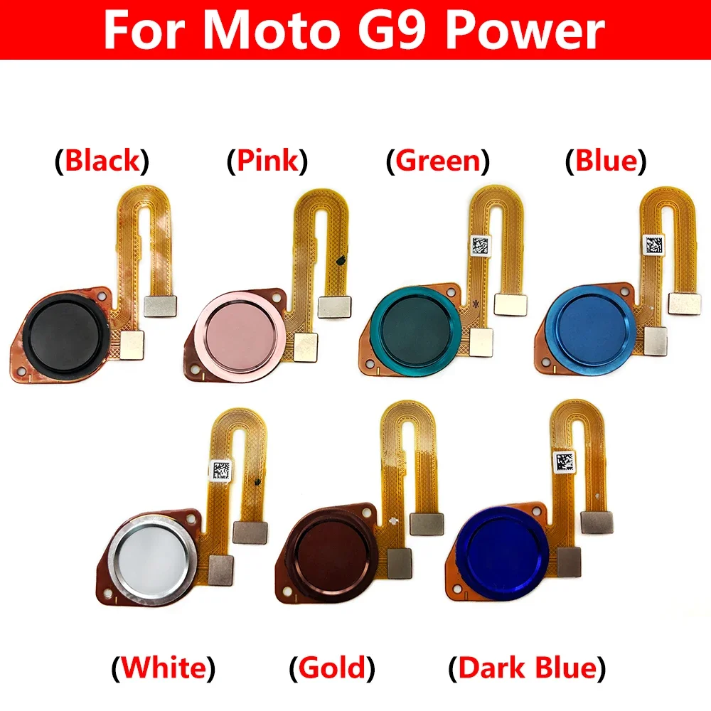 Tested Fingerprint Scanner For Motorola Moto G9 Power Plus Home Button Return Fingerprint Touch Id Sensor Connector Flex Cable