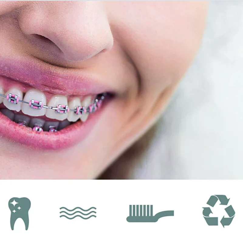 8pcs/set Oral Cleaning Care Dental Teeth Orthodontic Kits Whitening Tool Portable Outdoor Suit Interdental BrushOral Care