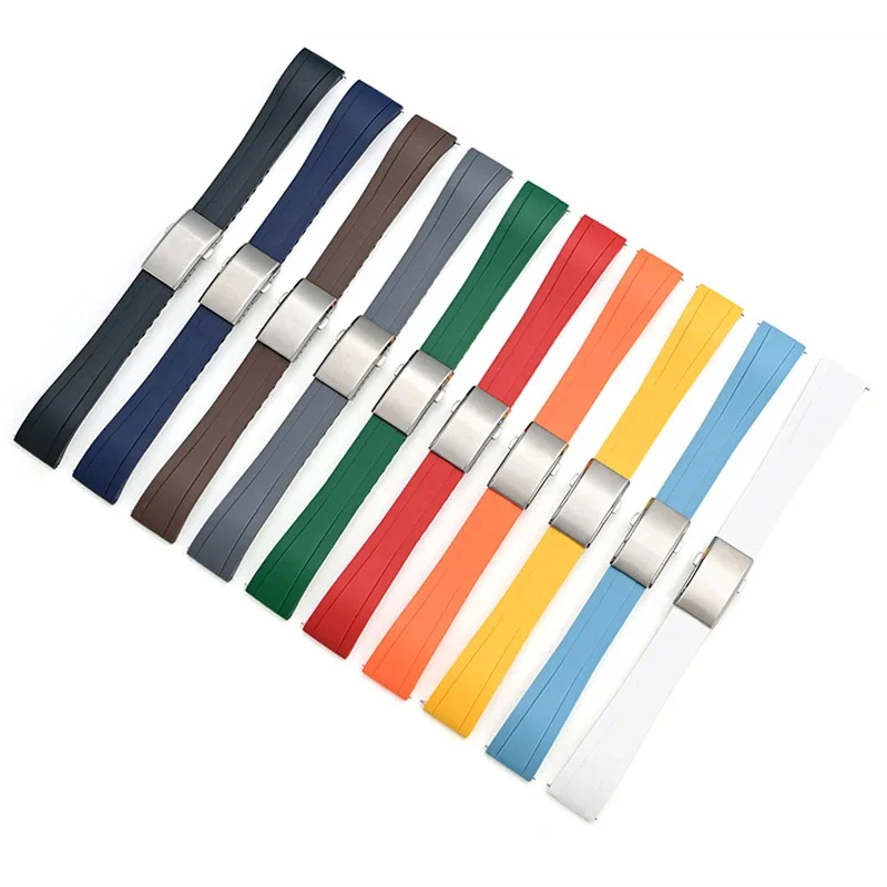 CTS Liquid Silicone Strap 20mm 22mm Universal Waterproof for Cut To Size Quick Release Sport Watch Band Bracelet for Omega Seiko