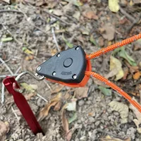 6 Pcs 4mm 2/4/5m Camping Tent Wind Rope Tie Down Rope Tightener Fastening Pulley Ratchet Awning Rope Hook Buckle