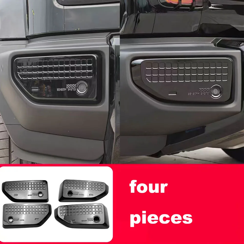 Cyber Style Front & Rear Radar Cover Protector Frame Exterior Trim For Chery ICAR V27 2026-2027