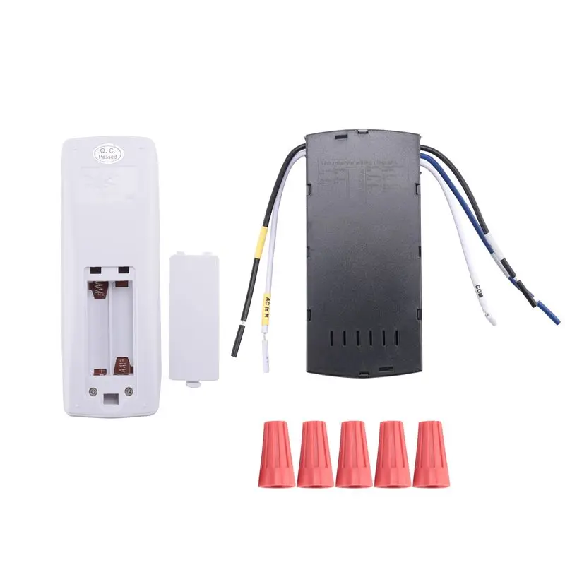 A66T-Universal Ceiling Fan Lamp Remote Control Kit Timing Setting Switch Adjuste Wind Speed Transmitter Receiver
