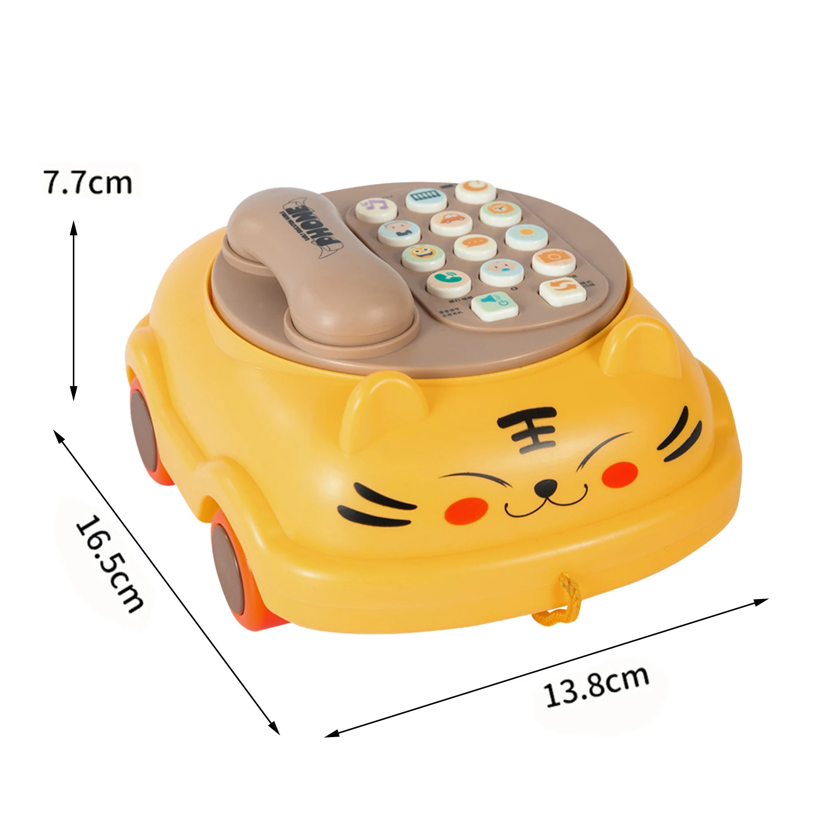 Kid Phone Baby Musical Toy Pretend Phone for Early Education Gift Creative Gift Girl Preschool Educational Learning Children