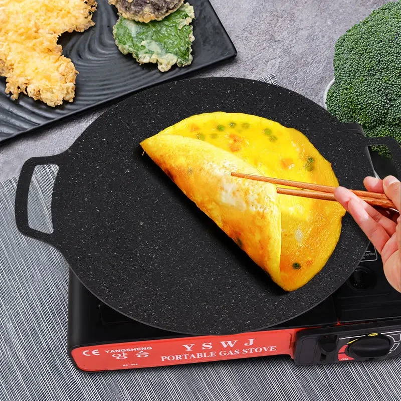 Household Barbecue Pan, Barbecue Pan, Smokeless Non-stick Pan, Multi-functional Point Barbecue Grill, Steak Integrated Pot