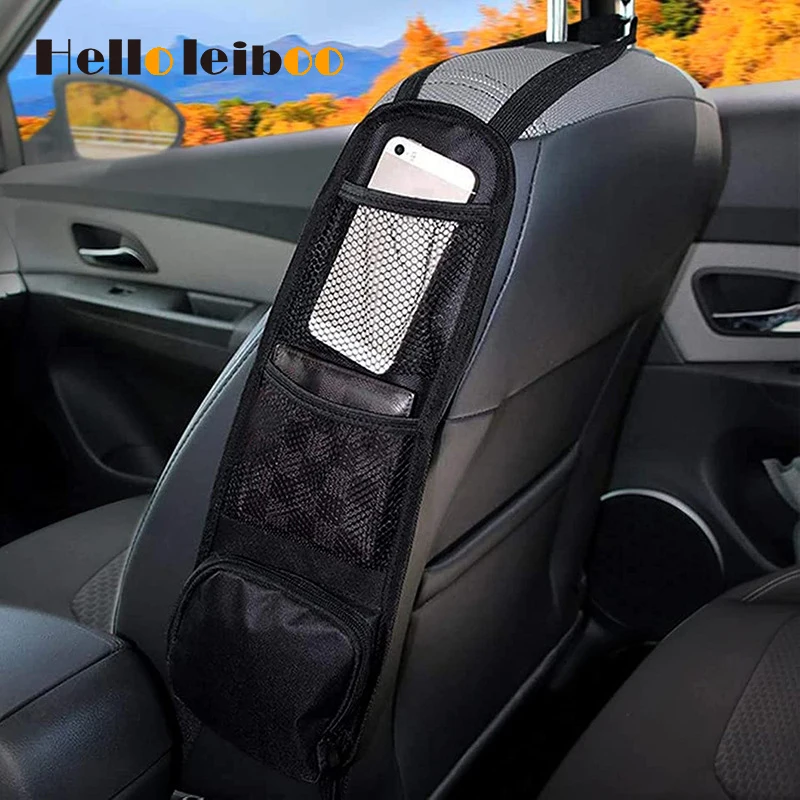 LEIBOO Car Seat Back Hanging Bag Oxford Cloth Waterproof Thermal Pressure Resistant Side Organizer Bag Auto Interior Accessories