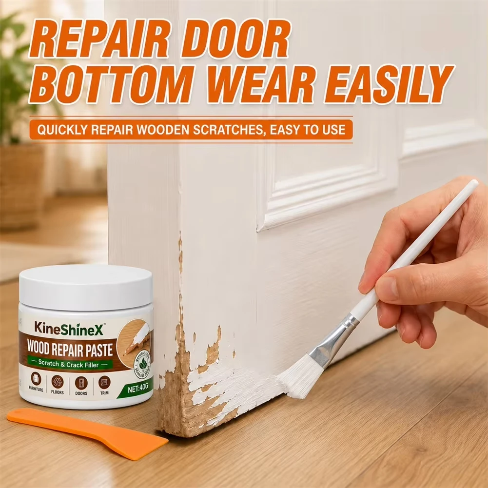 Wood Furniture Repair Paste Seamlessly Repairs Wood Scratches And Cracks Repair Kit Wood Touch-Up Cream for Floor Door Chair