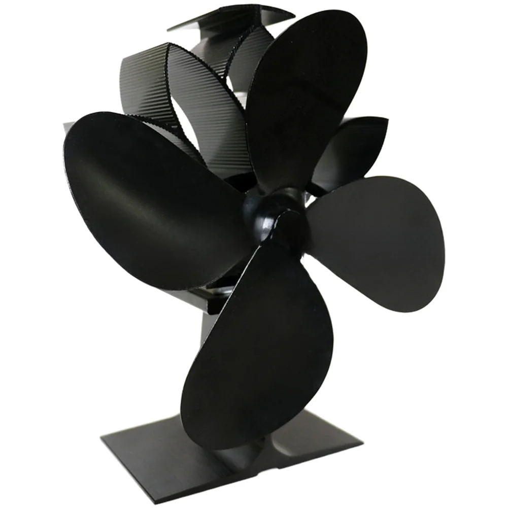 8 Colors Aluminum Alloy Heat Powered Fireplace Stove Fan Environmentally Power Fan For Wood Burning Stove Home Heating Accessory