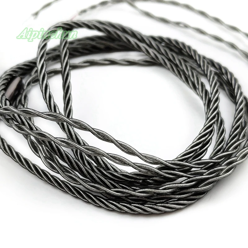 3-полюсный штекер 3,5 мм, мягкий ТПЭ кабель для наушников «сделай сам», запасной провод для ремонта наушников, шнур серого цвета