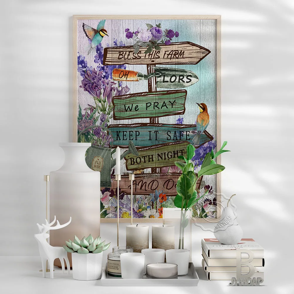 بوهيميا الأزهار زخرفة الفن طباعة المشارك الطنان زهرة جدار صورة الحديثة قماش اللوحة مزرعة ديكور