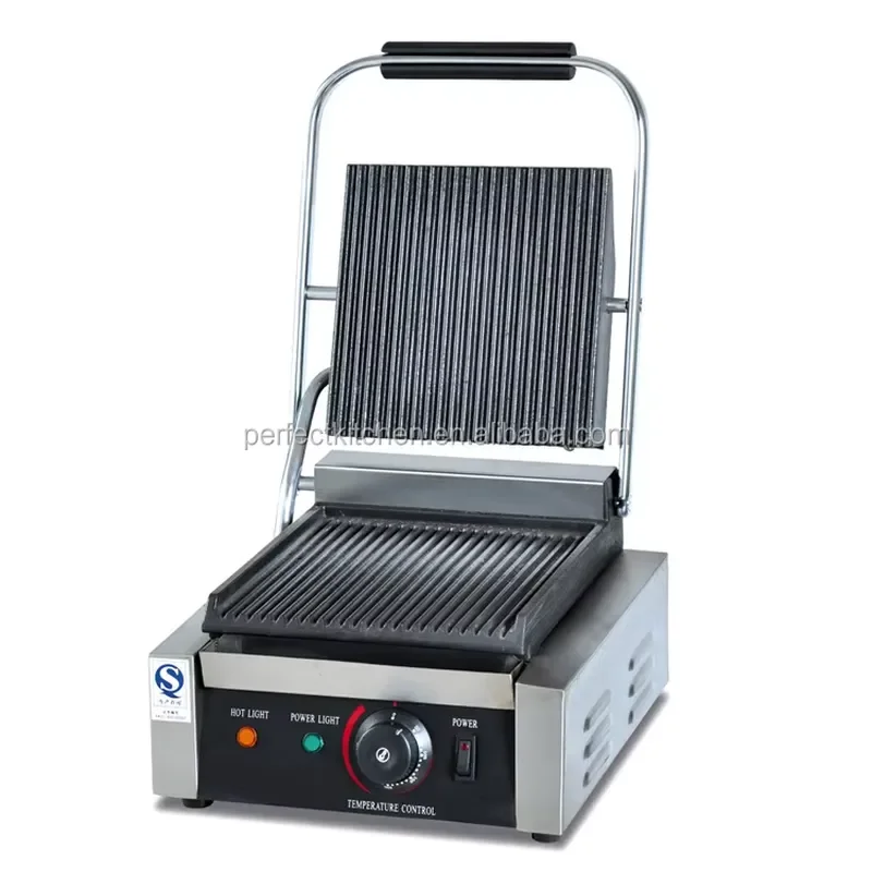 Industrial Stainless Steel Heavy Duty Electric Panini Grille/Electric Contact Grille