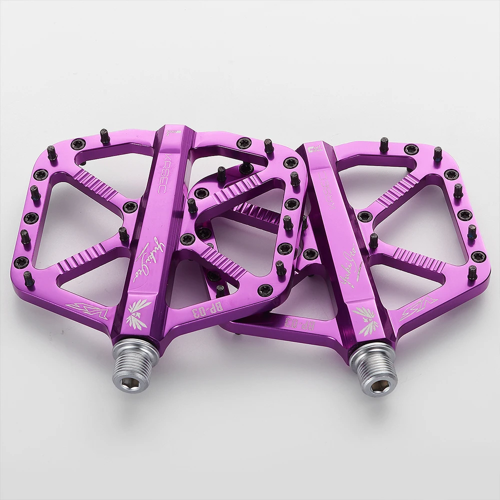 KRSEC CNC 3-Lager Fahrradpedale Ultraleichte BMX MTB Rennradpedale Rutschfeste Aluminiumlegierung Mountainbike-Teile – Detail 13