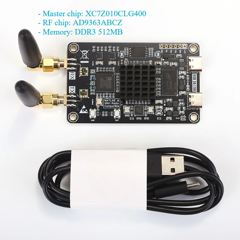 Pluto AD9363 SDR XC7Z010CLG400+AD9363ABCZ Software Defined Radio Development Board for PlutoSDR Nano