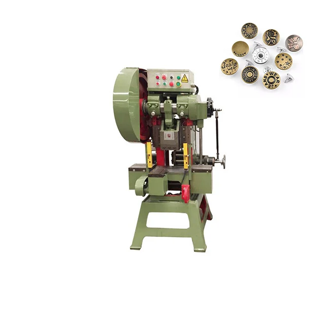 OEM Automatic Jeans Button Making Machine Metal Denim Button Attaching Machine Industrial Clothing Rivet Setting Tool