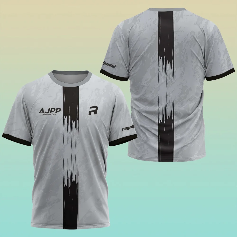 Sports Style Short-sleeve T-shirt Round Neck Side Letter Decoration Trendy Print Casual Sports Wear Summer Comfortable