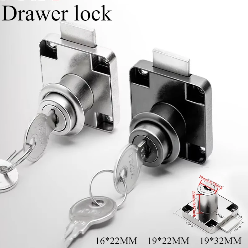 ארון מגירת נועל מנעולי ריהוט דלת מנעול חומרת נעילת שולחן מלתחת ארון דלת מנעולי המיטה כוננית מוצק מנעול