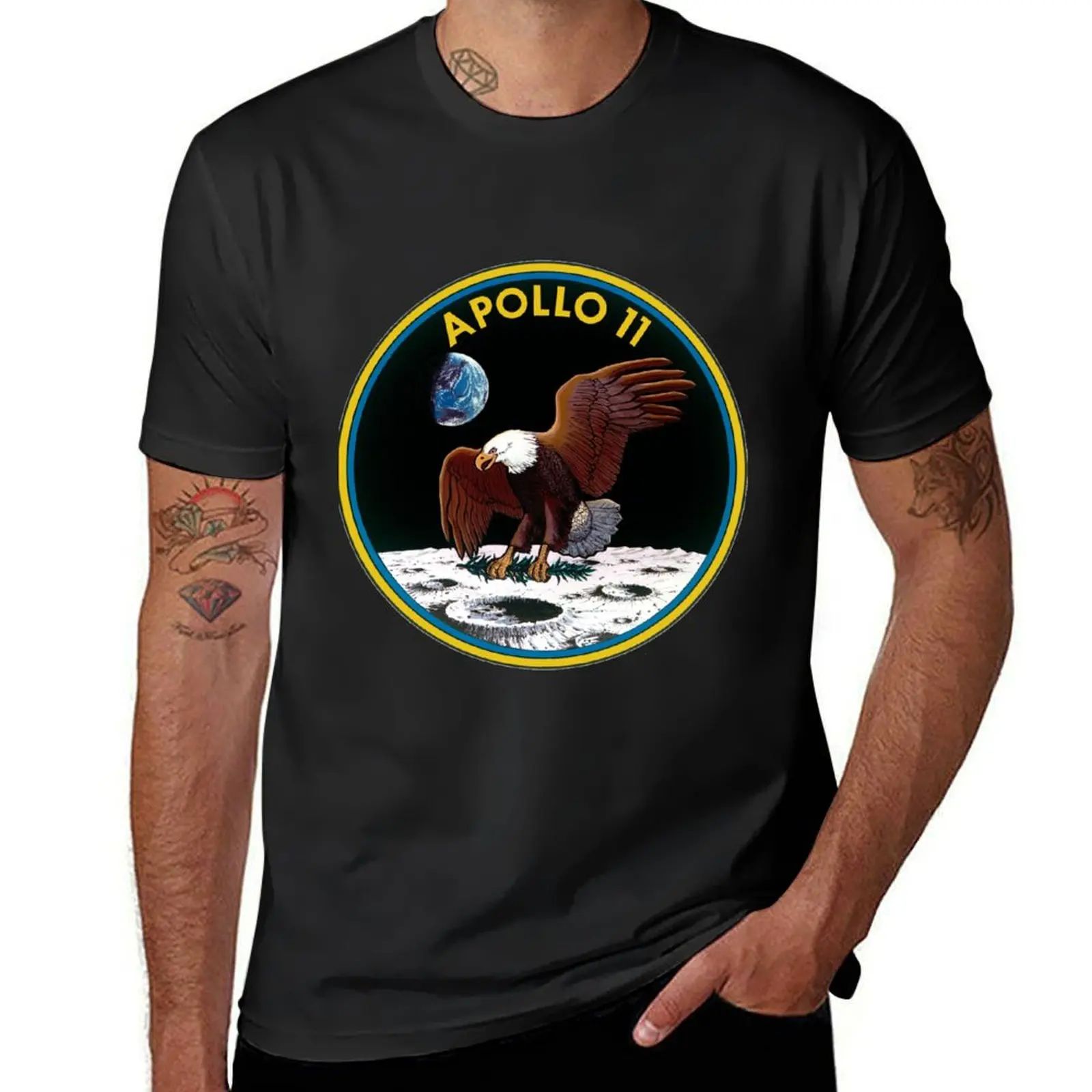 Apollo 11 Mission Logo T-Shirt funnys animal prinfor boys oversized aesthetic clothes t shirts for men pack