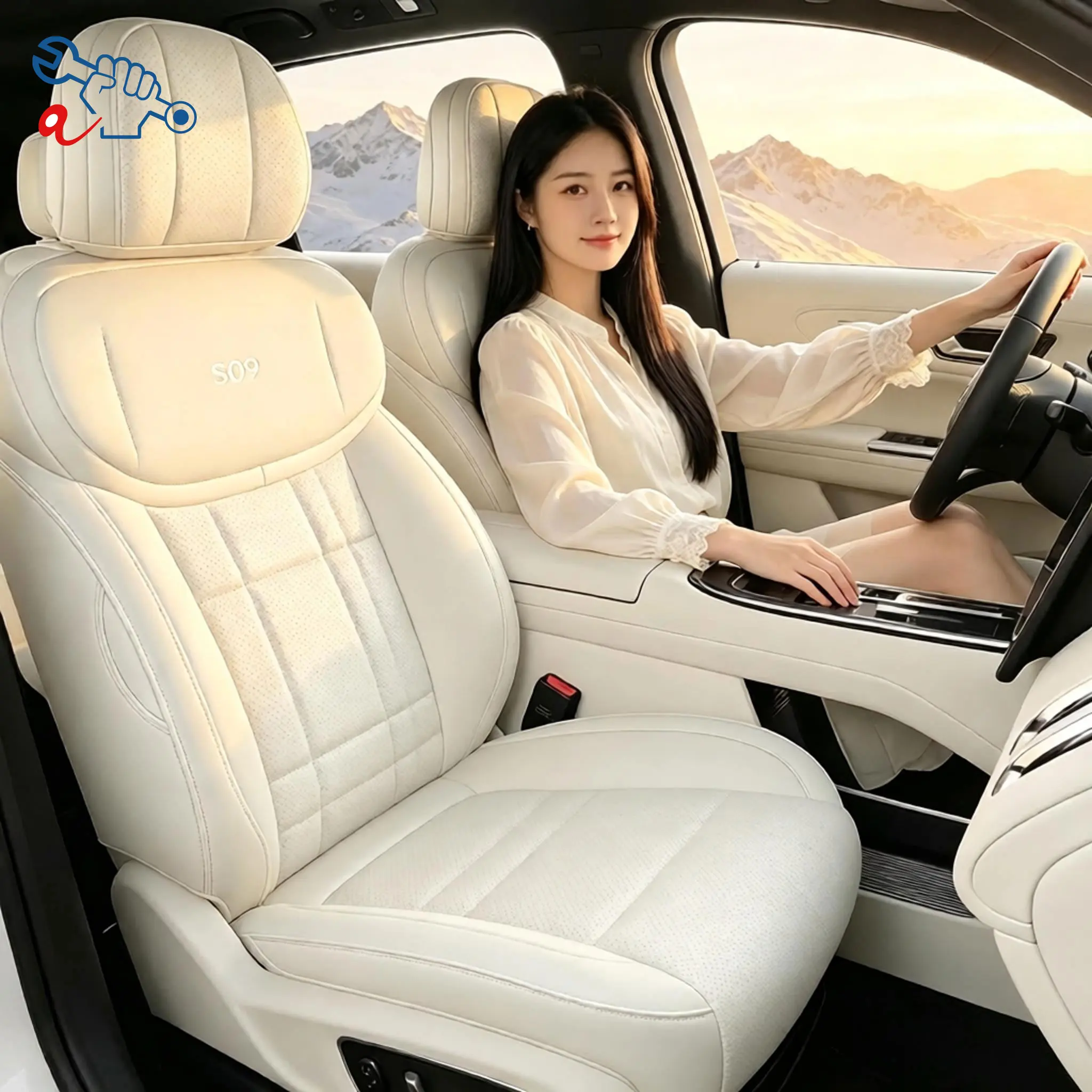 Left-Drive Car Seat Cover For Changan Deepal S09 2025-2026 All Season Seat Cushion Custom Fit Full Surround Protective Covers