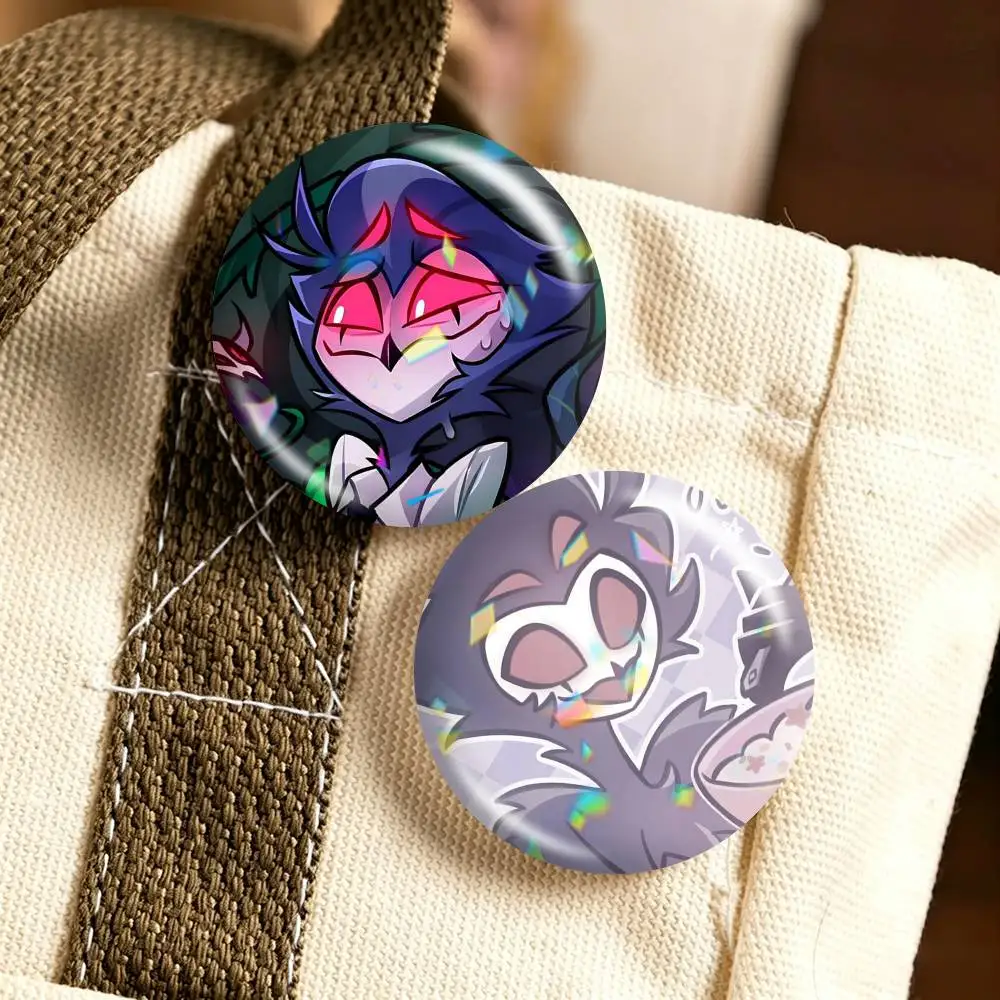 H-Helluva Boss Stolas  25mm 32mm 44mm 58mm 75mm Brooches Badges Pins for Accessories Gift