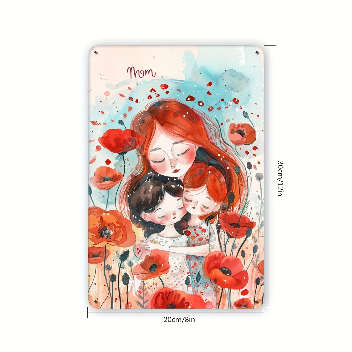 1pc, a Metal Tin Sign Featuring a Mother And Child, Suitable for Hanging As Wall Art, Decorative Plaque for Indoor/Outdoor Use