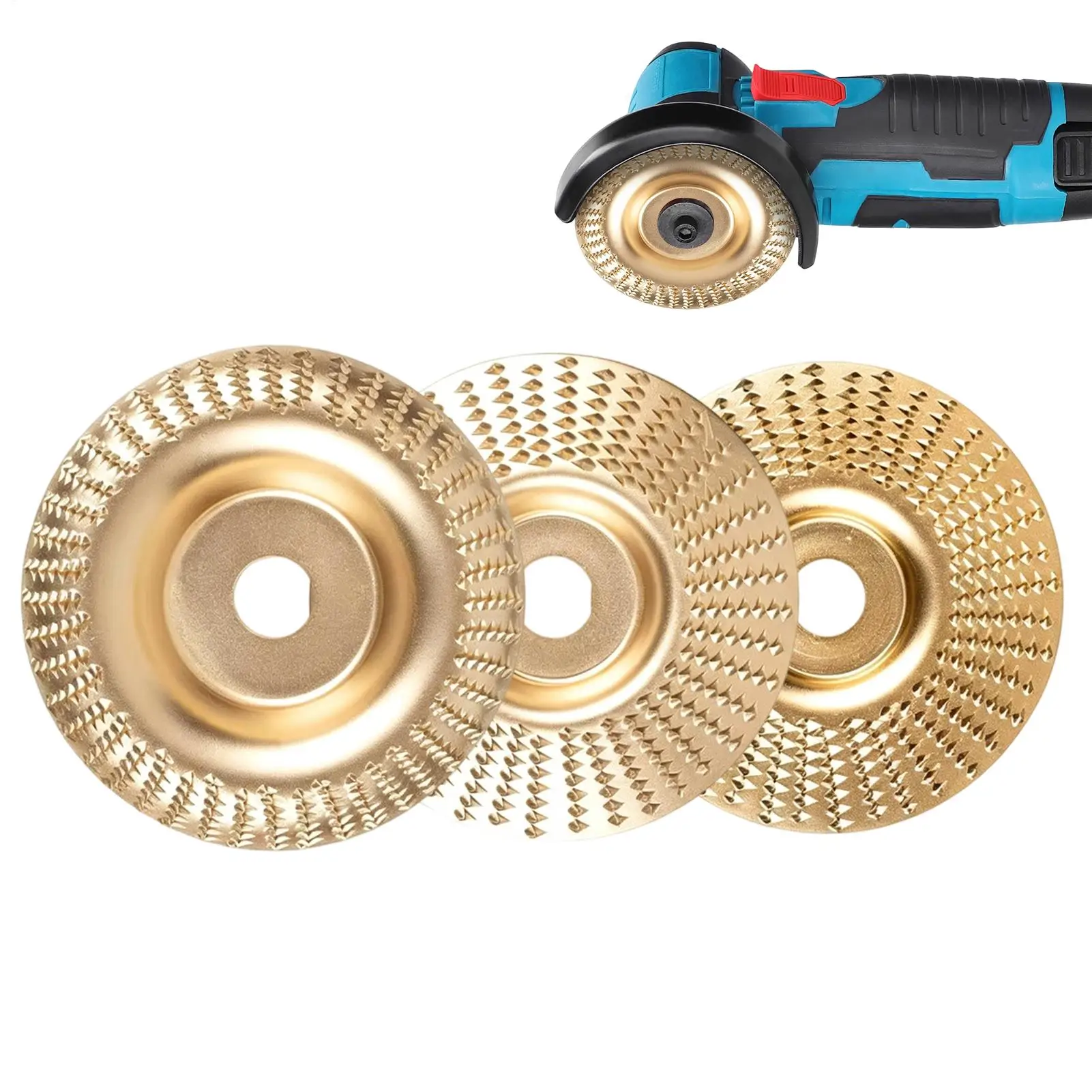 3pcs Wood Carving Disc Heavy Duty Grinding Woodworking Tool Grinder Wheel Grinding Wheel Shaping Disc Wood Shaping Tool