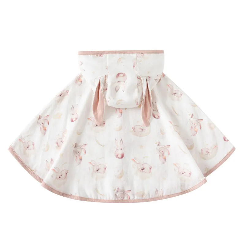 IYEAL Children\'s Pure Cotton Sunscreen Clothes Cute Cloaks Thin Outdoor Clothes Spring And Autumn Baby Girls\' Cloaks Baby Shawls