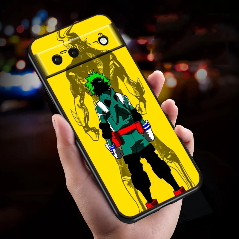 جراب هاتف سيليكون أسود مقاوم للماء ناعم لجوجل بيكسل ، بطلي الأكاديمي ، 9 ، 8 ، 7a ، 7 ، 6 ، 5a ، 5 ، 4 ، 4a ، xl ، 5g