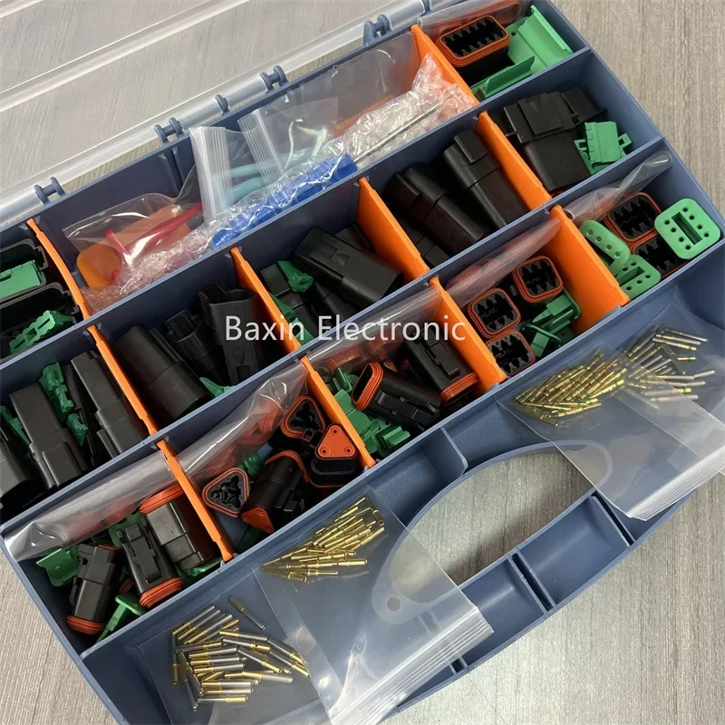 New Hot selling 250pcs sealed DT black enhanced wire connectors kit