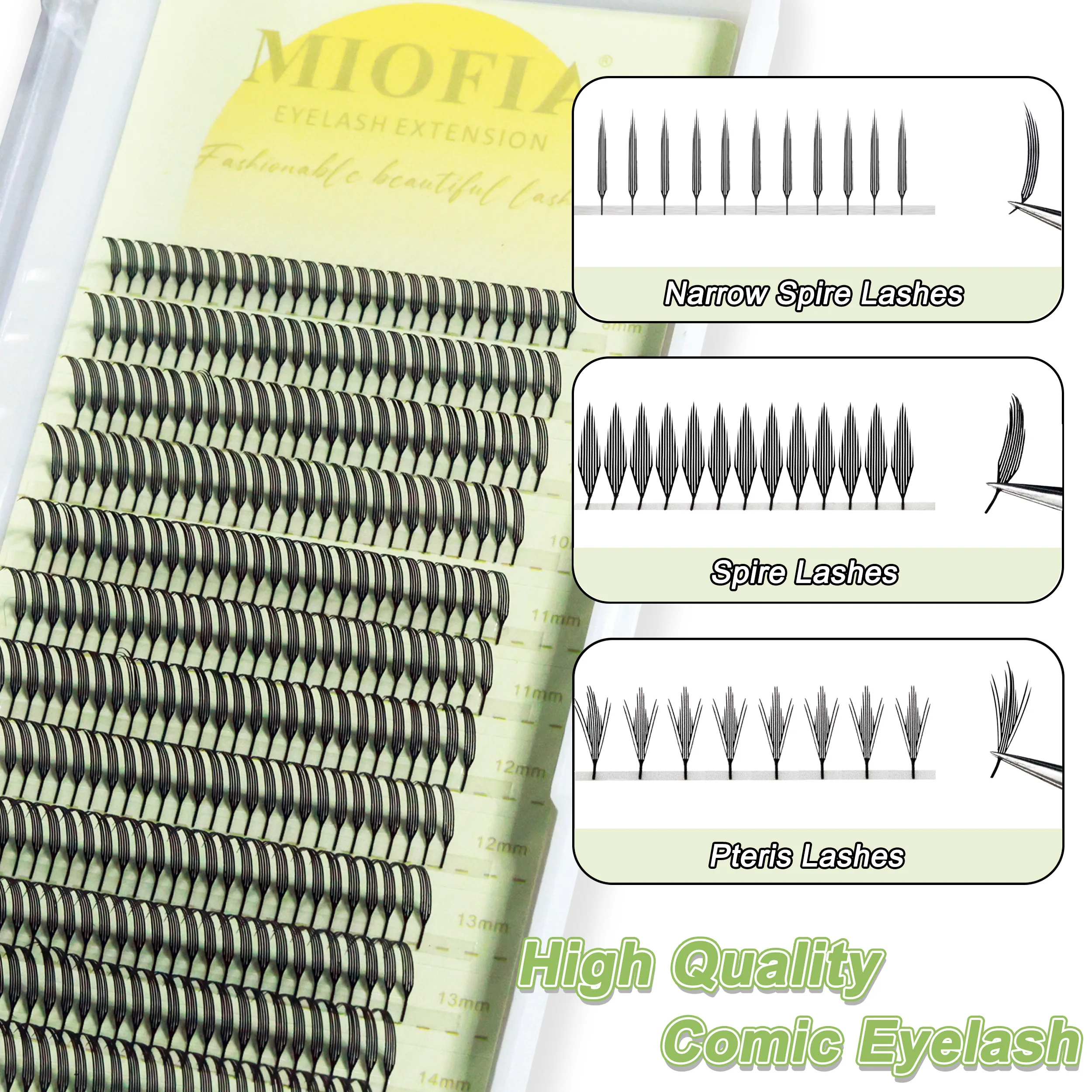 Eyelash Extension Anime Style - ขนตาปลอม MIOFIA แบบ Anime Narrow Spire