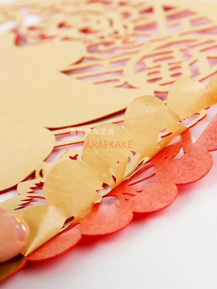 1 قطعة ملصق لاصق قطع الورق نافذة لاصقة تزيين ثلاثي الأبعاد باب الديكور لوازم مهرجان الربيع